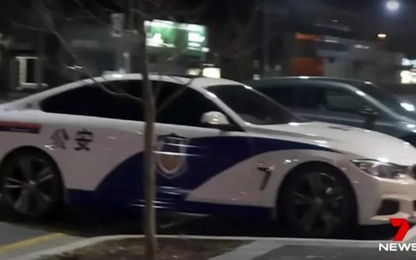 Xe cảnh sát Trung Quốc 'rởm' gây náo loạn đường phố Australia
