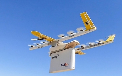 Google hoàn thành chuyến giao hàng đầu tiên bằng drone