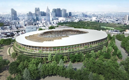 Sân Olympic 1,4 tỷ USD của Nhật trị nóng bằng gỗ từ đất 'sóng thần'