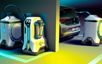 VW phát triển robot di động có thể sạc điện cho ô tô của bạn
