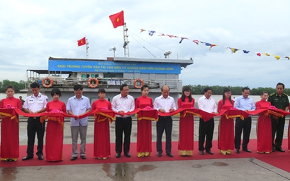 Khai trương tuyến vận tải ven biển từ Quảng Ninh đến Quảng Bình
