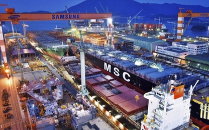 Ngành đóng tàu Hàn Quốc khốn khó vì giá dầu rẻ
