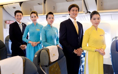 Vietnam Airlines trình diễn mẫu đồng phục mới trên đường bay nội địa