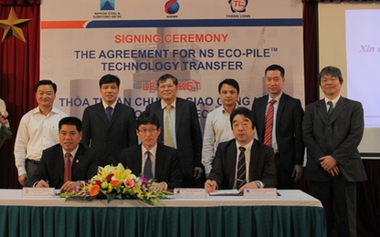Ký thỏa thuận chuyển giao công nghệ cọc vít NS – ECO