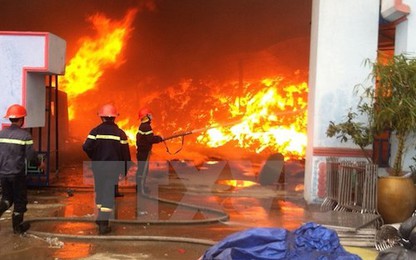 Thái Bình: Hỏa hoạn tại cửa hàng xăng dầu, 1 người thiệt mạng