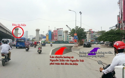 CSGT hướng dẫn vượt “nút giao thông ma trận” ở Hà Nội