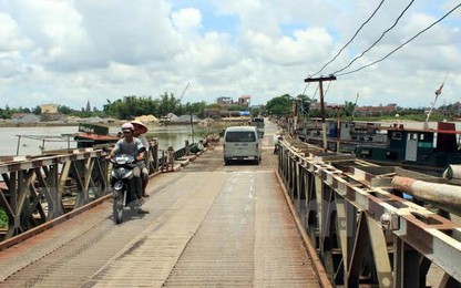 Cấm cầu phao Ninh Cường Quốc lộ 37B để sửa chữa