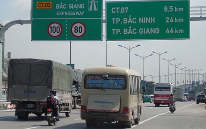 Điều chỉnh tốc độ khai thác trên tuyến cao tốc Hà Nội - Bắc Giang