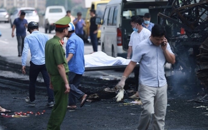 Các nạn nhân trong vụ xe khách bốc cháy đều quê Nghệ An
