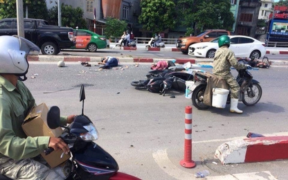 Quảng Ninh: Xe khách cuốn hàng loạt xe máy vào gầm, nhiều người bị thương