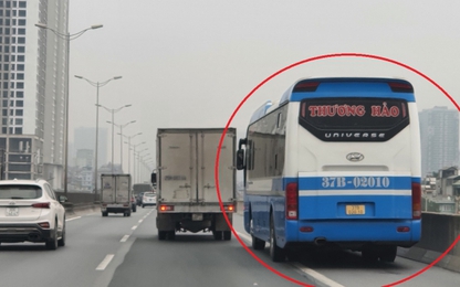 Hà Nội: Nhan nhản xe vi phạm trên đường Vành đai 3 trên cao