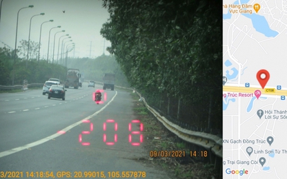 Truy tìm 'quái xế' lái mô tô tốc độ 208km/h trên Đại lộ Thăng Long