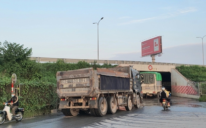 Hà Nội: Xe tải rầm rập đi đường cấm khu vực cửa ngõ nội đô