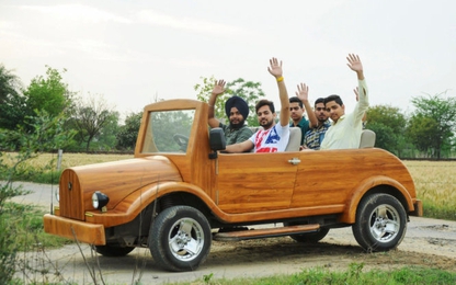 Thợ mộc Ấn Độ chế ôtô gỗ chạy 120km/giờ