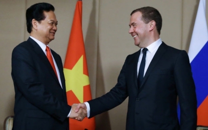 Thủ tướng Nguyễn Tấn Dũng gặp thủ tướng Nga