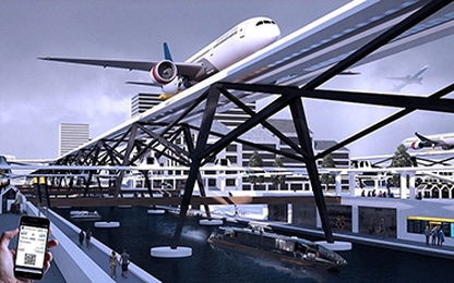 Độc đáo bản thiết kế sân bay trên cao giữa lòng thành phố