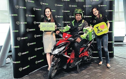 Xe ôm giá rẻ GrabBike ra mắt tại Thái Lan