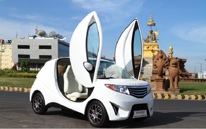 Phát thèm trước ô tô điện siêu đẹp, siêu rẻ "made in Campuchia"