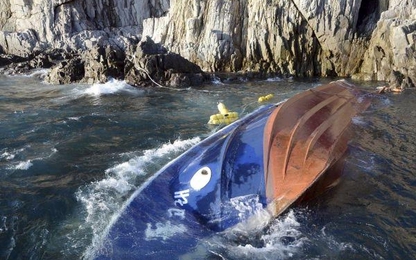 Chìm tàu cá ở Hàn Quốc, 10 người thiệt mạng