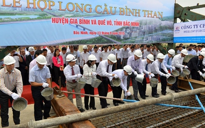 Bắc Ninh: Hợp long cầu Bình Than 1.600 tỷ đồng
