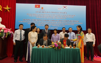 Bộ GTVT và KOICA ký kết Biên bản dự án đường sắt Vũng Áng-Viêng Chăn