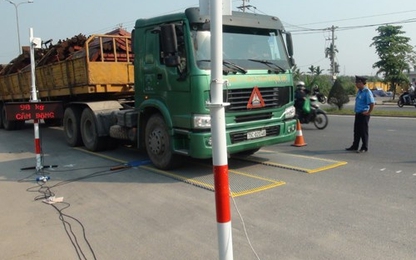 Đà Nẵng thu hơn 3 tỷ đồng tiền phạt xe quá tải trong năm 2015
