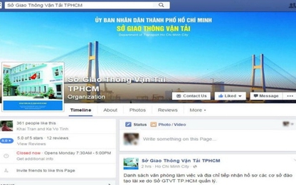 Sở GTVT TP HCM mở Facebook nhận góp ý của dân