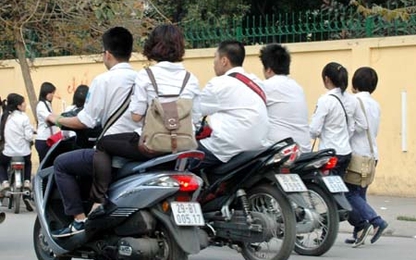 Hà Nội sẽ đình chỉ học học sinh vi phạm luật giao thông