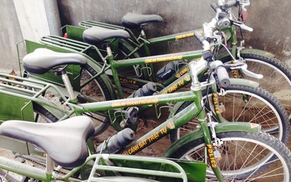 Công an Hà Nội kiểm tra thông tin xe đạp tuần tra "đắp chiếu"
