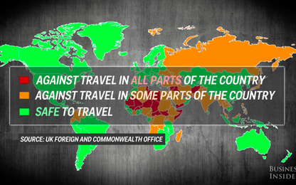 Những quốc gia cần tránh đến du lịch vào thời điểm này
