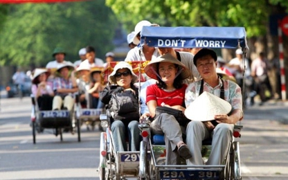 Khách du lịch từ châu Á đến Việt Nam chủ yếu là Trung Quốc