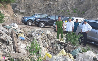 Phát hiện gần 100 m3 rác thải Formosa tại đầu nguồn Khe Lũy