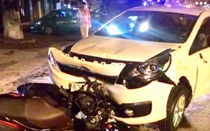 Cảnh sát cơ động say xỉn, lái ôtô tông chết người