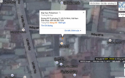 Người chơi Pokemon Go thêm địa điểm ảo vào bản đồ VN trên Google?