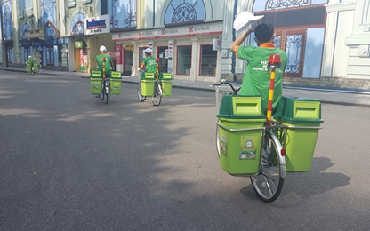 Hà Nội có xe đạp dọn rác tại 4 quận nội thành