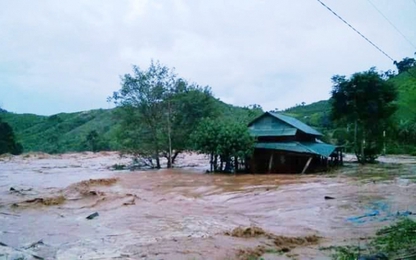 Vỡ cống dẫn dòng thủy điện Sông Bung 2: Ít nhất 2 người mất tích