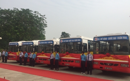 Hà Nội khai trương hai tuyến buýt mới nhân ngày Giải phóng thủ đô