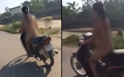 Hoàn cảnh đáng thương của cô gái khỏa thân chạy xe máy ngoài đường