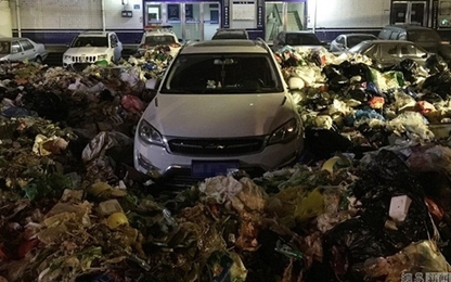 Đỗ ô tô trái phép trước bãi rác, chủ xe nhận hậu quả "đắng"