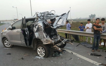 Tai nạn thảm khốc trên cao tốc Hà Nội-Thái Nguyên, 4 người tử vong
