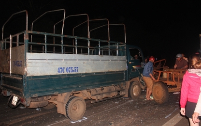 Đắk Lắk: Xe tải tông liên hoàn, 3 người nguy kịch