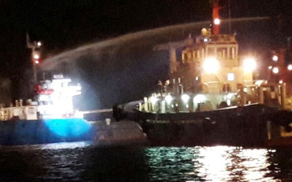 Bà Rịa-Vũng Tàu: Cháy tàu chở hơn 4.600 tấn ngô