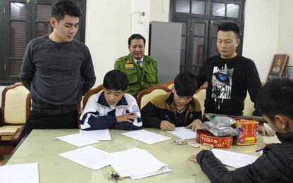 Hà Tĩnh: Phát hiện 2 trẻ vị thành niên mua bán pháo nổ trái phép