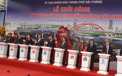 Hải Phòng: Khởi công xây dựng cầu Hoàng Văn Thụ 2.600 tỷ đồng