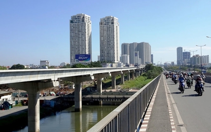 TP.HCM: Dự án Metro số 1 đã hoàn thành 10km cầu cạn