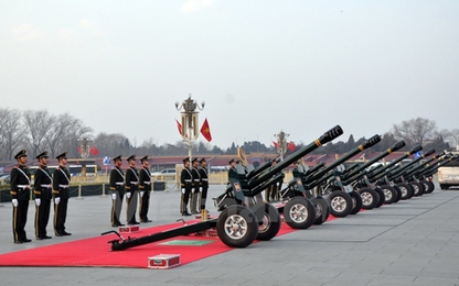 Trung Quốc bắn 21 phát đại bác chào đón Tổng Bí thư Nguyễn Phú Trọng