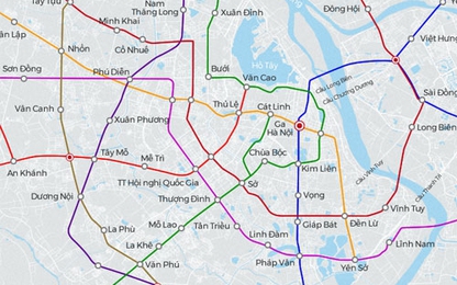 Hà Nội muốn dùng 6.000 ha đất làm quỹ xây đường sắt đô thị