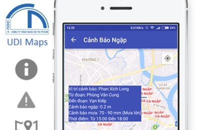 Người Sài Gòn có thể tránh ngập bằng smartphone