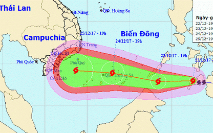 Tiền Giang lên kịch bản sơ tán 40.000 dân tránh bão Tembin