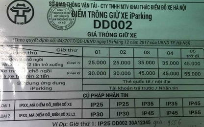 Nhiều tài xế ôtô ở Hà Nội bất ngờ vì giá trông xe tăng mạnh